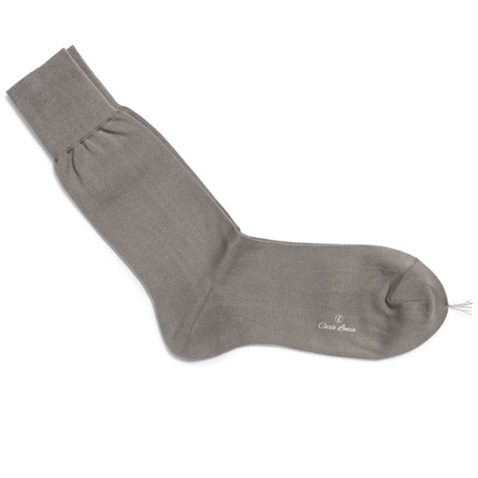 Carlo Lanza Taupe cotton socks