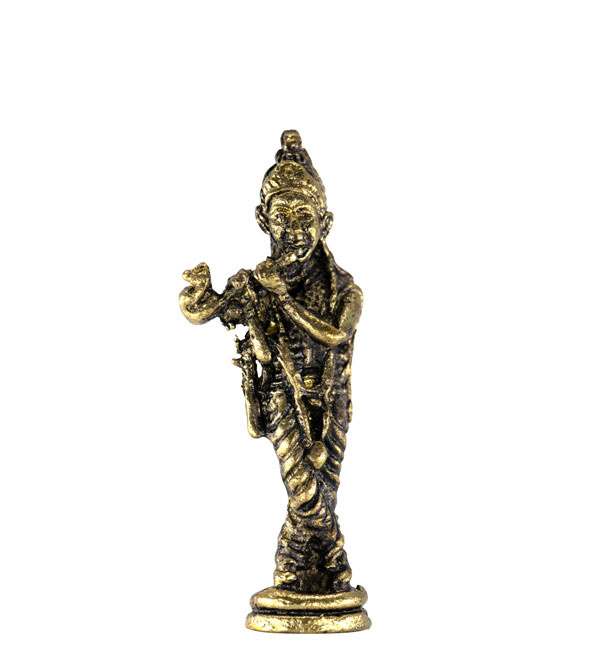 Messing Krishna beeldje - 001