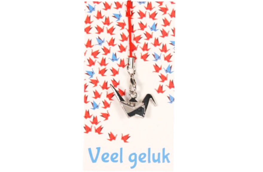 Kaartje Veel geluk kraanvogel
