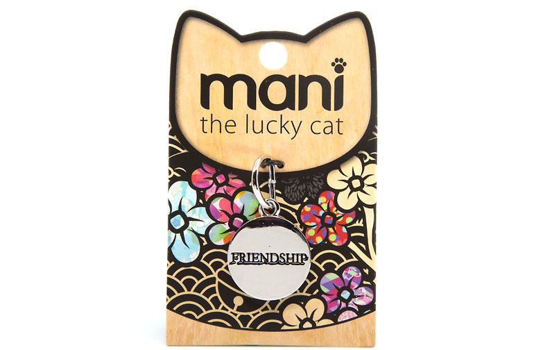 Mani the Lucky Cat Charm Friendship (20mm)