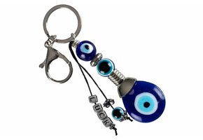 Blauwe Boze Oog sleutelhanger Luck