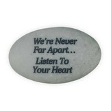 Gedenksteen We're Never Far Apart