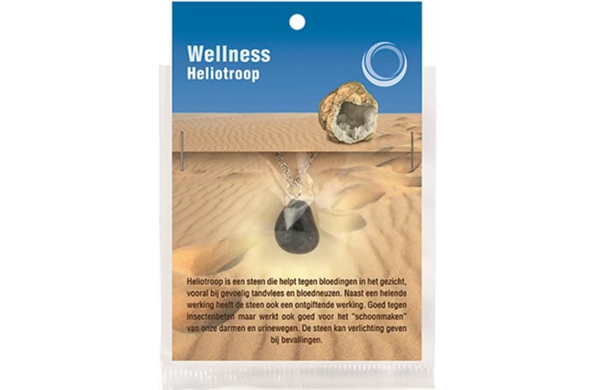 Edelsteen ketting Heliotroop