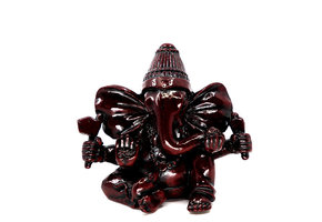 Ganesha beeld roodbruin v2 (9cm)