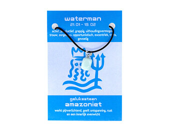 Edelsteenhanger sterrenbeeld Waterman