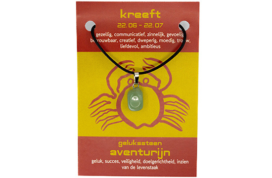 Edelsteenhanger sterrenbeeld Kreeft