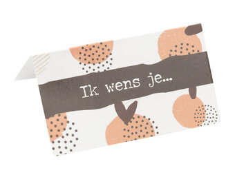 Mini kaartje Ik wens je