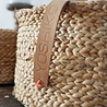 Yoshiko Yoshiko- JeJu mandje naturel met leer detail Yoshiko Yoshiko- JeJu mandje naturel met leer detail