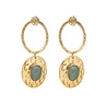 A Beautiful Story Sieraden a Beautiful Story Thankful Aventurine Gold Earrings A Beautiful Story Sieraden a Beautiful Story Thankful Aventurine Gold Earrings