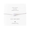A Beautiful Story Edelsteenkaart Blauwe Agaat Zilver Armband - Gemstone Card A Beautiful Story Edelsteenkaart Blauwe Agaat Zilver Armband - Gemstone Card
