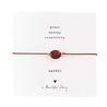 A Beautiful Story Sieraden Edelsteenkaart Granaat Goud Armband - Gemstone Card A Beautiful Story Sieraden Edelsteenkaart Granaat Goud Armband - Gemstone Card