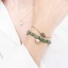 A Beautiful Story Sieraden Edelsteenkaart Aventurijn Goud Armband - Gemstone Card A Beautiful Story Sieraden Edelsteenkaart Aventurijn Goud Armband - Gemstone Card
