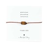 A Beautiful Story Sieraden Edelsteenkaart Tijgeroog Goud Armband - Gemstone Card A Beautiful Story Sieraden Edelsteenkaart Tijgeroog Goud Armband - Gemstone Card