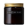 WELLmark WELLmark - Kleine geurkaars cedarwood bruin glas - 'light my fire' WELLmark WELLmark - Kleine geurkaars cedarwood bruin glas - 'light my fire'