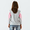 The Driftwood Tales The Driftwood Tales - Sweatshirt-AMY - gemaakt van 4 verschillende gerecyclede stoffen- wit,donker roze, grijs The Driftwood Tales The Driftwood Tales - Sweatshirt-AMY - gemaakt van 4 verschillende gerecyclede stoffen- wit,donker roze, grijs