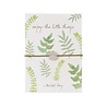 A Beautiful Story a Beautiful Story Jewelry Postcard Leaves - enjoy the little things A Beautiful Story a Beautiful Story Jewelry Postcard Leaves - enjoy the little things