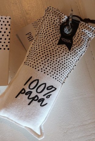 100%LEUK 100% Leuk - Sleutelhanger Papa 100%LEUK 100% Leuk - Sleutelhanger Papa