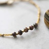 A Beautiful Story a Beautiful Story - Family Tijgeroog Goud Armband A Beautiful Story a Beautiful Story - Family Tijgeroog Goud Armband