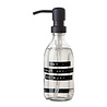 WELLmark WELLmark - Handzeep Fris Linnen - helder glas zwarte pomp - 250ml - 'may all your troubles be bubbles' WELLmark WELLmark - Handzeep Fris Linnen - helder glas zwarte pomp - 250ml - 'may all your troubles be bubbles'