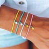 Pura Vida Armband zwart met ananas bedel - Pura Vida Pura Vida Armband zwart met ananas bedel - Pura Vida