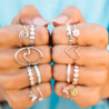 Pura Vida Pura Vida -Ring met madeliefje plated silver - Pura Vida Pura Vida -Ring met madeliefje plated silver -