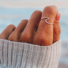Pura Vida Wave Ring Rose Gold- plated - Pura Vida Pura Vida Wave Ring Rose Gold- plated - Pura Vida