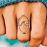 Pura Vida Large Wave Ring Silver - plated - Pura Vida Pura Vida Large Wave Ring Silver - plated - Pura Vida
