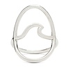 Pura Vida Large Wave Ring Silver - plated - Pura Vida Pura Vida Large Wave Ring Silver - plated - Pura Vida