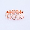 Pura Vida Pura Vida-Hartjes Ring - plated rosé goud en roze hartjes - Pura Vida Pura Vida-Hartjes Ring - plated rosé goud en roze hartjes -