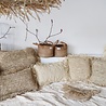 Yoshiko Yoshiko - Ashulia naturel jute mand met leren handvaten Yoshiko Yoshiko - Ashulia naturel jute mand met leren handvaten