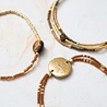 A Beautiful Story a Beautiful Story - Glitter Tiger Eye armband goud A Beautiful Story a Beautiful Story - Glitter Tiger Eye armband goud
