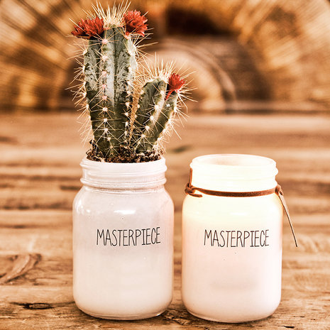 My Flame My Flame biologische soja kaars wit - Masterpiece My Flame My Flame biologische soja kaars wit - Masterpiece