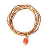 A Beautiful Story Sieraden a Beautiful Story Nirmala Carneool goud armband A Beautiful Story Sieraden a Beautiful Story Nirmala Carneool goud armband
