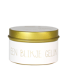 My Flame My Flame - Biologische sojakaars wit blikje Geluk My Flame My Flame - Biologische sojakaars wit blikje Geluk