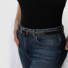 Bendl Bendl Dames Riem smal zwart - Gerecycled Brandslang Bendl Bendl Dames Riem smal zwart - Gerecycled Brandslang