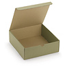 Kado doos groen klap deksel 18,5x18,5x7 cm - gerecycled Kado doos groen klap deksel 18,5x18,5x7 cm - gerecycled