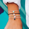 Pura Vida Armband blauw met hartje met wit - Pura Vida Pura Vida Armband blauw met hartje met wit - Pura Vida