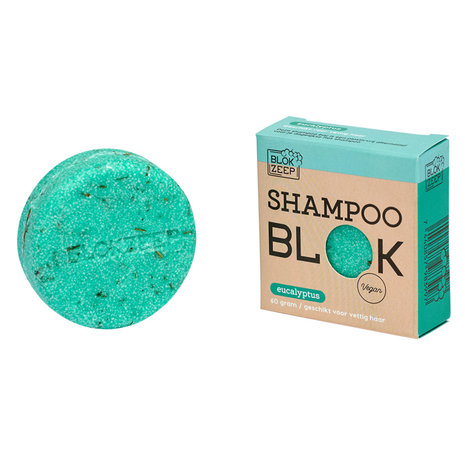 Blokzeep Blokzeep - Shampoo Bar - Vegan - Eucalyptus - voor vettig haar Blokzeep Blokzeep - Shampoo Bar - Vegan - Eucalyptus - voor vettig haar