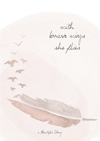 A Beautiful Story Sieraden Greeting Card Feather A Beautiful Story Sieraden Greeting Card Feather