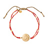 A Beautiful Story Sieraden a Beautiful Story - Glitter moonstone armband goud A Beautiful Story Sieraden a Beautiful Story - Glitter moonstone armband goud
