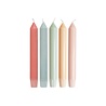 Return to Sender Return to Sender - 6 stuks Korte dinerkaarsen multicolor - 17 cm Return to Sender Return to Sender - 6 stuks Korte dinerkaarsen multicolor - 17 cm
