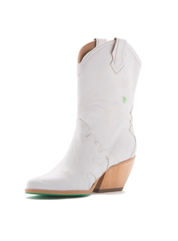 A Perfect Jane -Sofie vegan laarzen wit - Beleefstore.nl