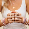 Pura Vida Pura Vida- Ring Hartjes - Heart Wire - rose plated - Pura Vida Pura Vida- Ring Hartjes - Heart Wire - rose plated -