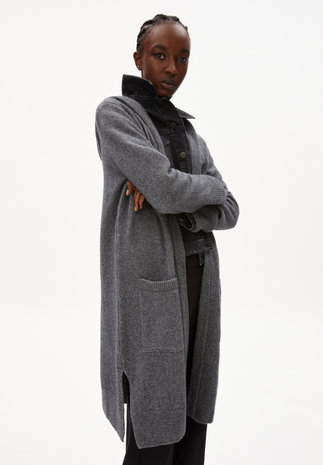 ARMEDANGELS Armedangels - Warmaa - Dames vest limid grey melagne ARMEDANGELS Armedangels - Warmaa - Dames vest limid grey melagne