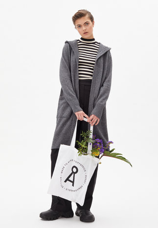 ARMEDANGELS Armedangels - Warmaa - Dames vest limid grey melagne ARMEDANGELS Armedangels - Warmaa - Dames vest limid grey melagne