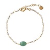 A Beautiful Story a Beautiful Story Universe Maansteen Aventurijn goud armband A Beautiful Story a Beautiful Story Universe Maansteen Aventurijn goud armband