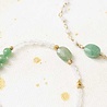 A Beautiful Story a Beautiful Story Universe Maansteen Aventurijn goud armband A Beautiful Story a Beautiful Story Universe Maansteen Aventurijn goud armband