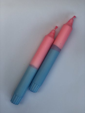 Dippy Dippy - Dip Dye kaars - Roze / Blauw Dippy Dippy - Dip Dye kaars - Roze / Blauw