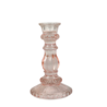 De Weldaad De Weldaad - kandelaar glas licht roze De Weldaad De Weldaad - kandelaar glas licht roze