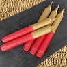 Dippy Dippy - Dip Dye kaars - Goud / Rood Dippy Dippy - Dip Dye kaars - Goud / Rood